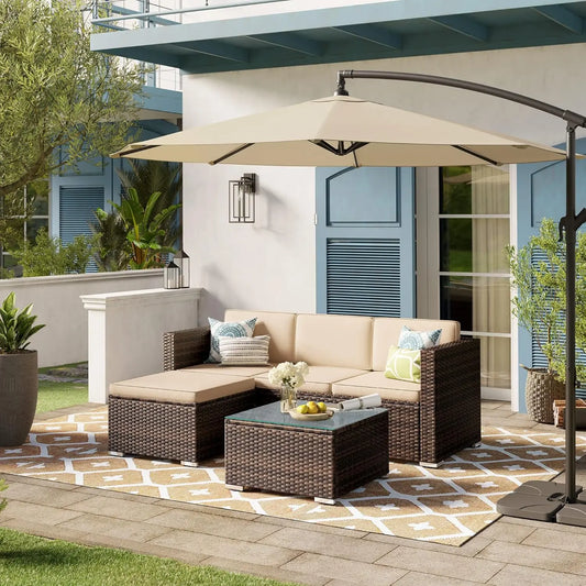 SONGMICS Rattan Garden Furniture Set